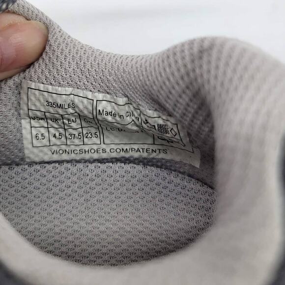 Vionic Women's Gray Lace Up Sneakers Size 6.5 Comfort Walking Exercise Shopping - Picture 8 of 8